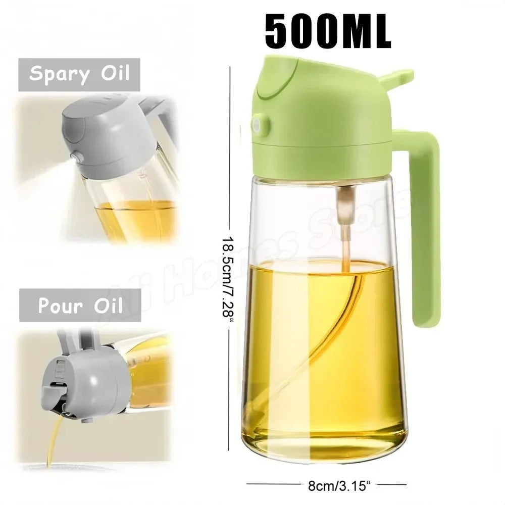 Olive Oil Dispenser Bottle 500ml Plastic Oil Sprayer