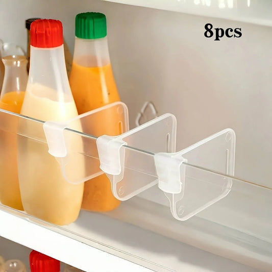 8pcs Refrigerator Side Door Sorting Partition Card
