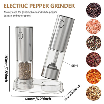 Electric Pepper Grinder Stainless Steel Salt And Pepper Grinder