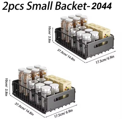 Kitchen Storage Rack Pull Out Cabinet Organizer Slide Drawer Storage