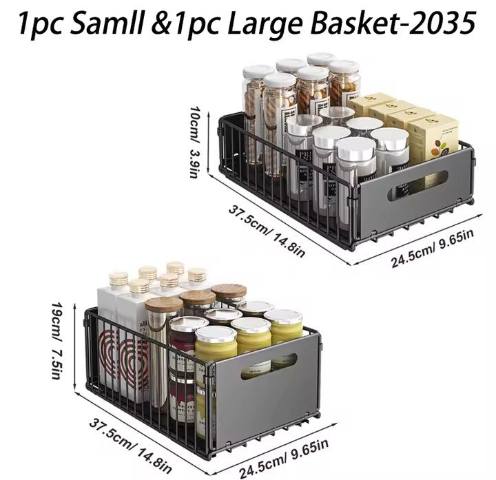 Kitchen Storage Rack Pull Out Cabinet Organizer Slide Drawer Storage
