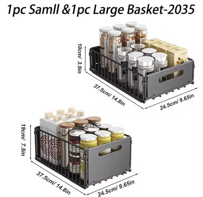 Kitchen Storage Rack Pull Out Cabinet Organizer Slide Drawer Storage