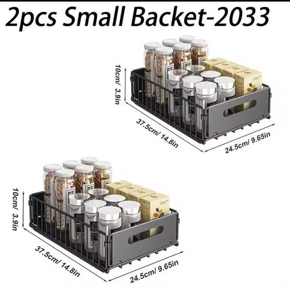 Kitchen Storage Rack Pull Out Cabinet Organizer Slide Drawer Storage